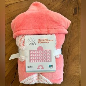 CARO 100% cotton kids bath and beach HOODED towel